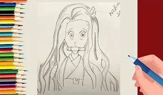 How to Draw Nezuko Komado