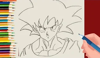 How to draw Goku