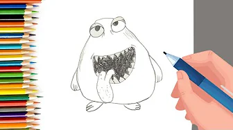 EPISODE 33 | 6 mins 100 days Sketching Challenge for kids | Funny Monster Series drawings | Easy monster drawing for kids