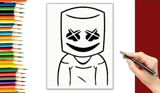 How to draw Marshmellow