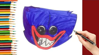 How to draw huggy wuggy