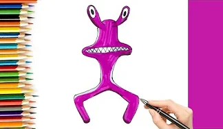 How to Draw Rainbow Friends Pink