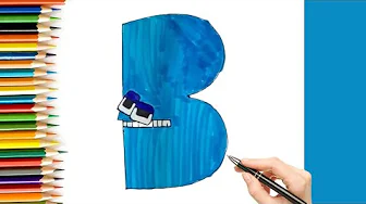 How to draw alphabet lore B