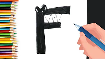 How to Draw Alphabet Lore F #AlphabetLore #Drawing