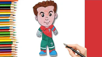 How to draw Christiano Ronaldo