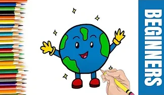 How to draw earth globe