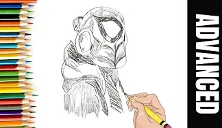 How to draw spiderman miles morales