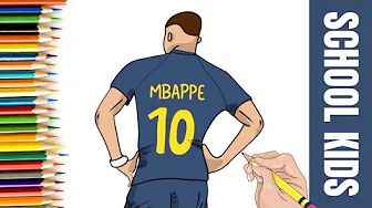 How to draw mbappe