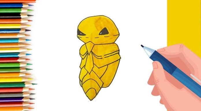 EPISODE 68 | 6 mins 100 days Sketching Challenge for kids | How to draw Kakuna Pokemon?