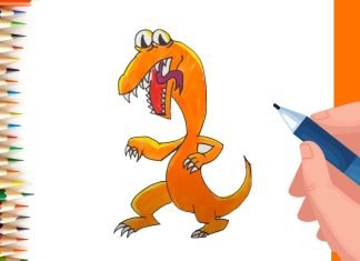 EPISODE 71 | 6 mins 100 days Sketching Challenge for kids | How to draw rainbow friends Orange