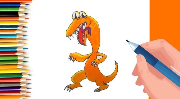 EPISODE 71 | 6 mins 100 days Sketching Challenge for kids | How to draw rainbow friends Orange