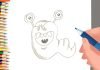 EPISODE 35 | 6 mins 100 days Sketching Challenge for kids | How to Draw Funny Monster | Easy monster drawings for kids