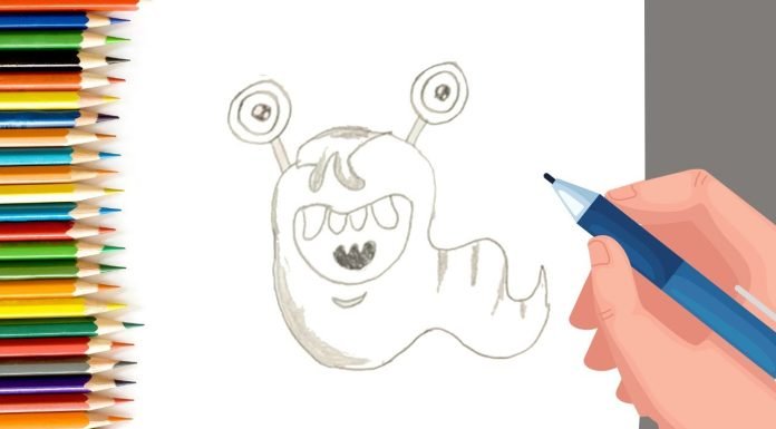 EPISODE 35 | 6 mins 100 days Sketching Challenge for kids | How to Draw Funny Monster | Easy monster drawings for kids